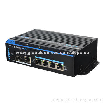 4-port 10/100Mbps PoE Ethernet Switch with Raise Power Consumption, Installation Fast